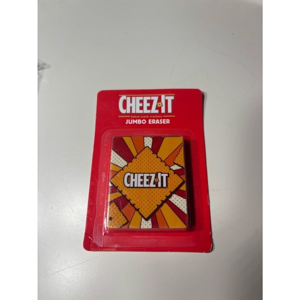 New Cheez-It Jumbo Eraser – Bright Red & Orange